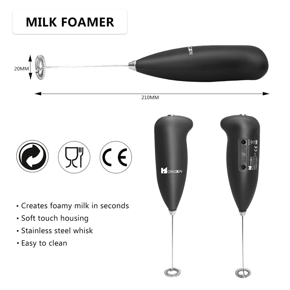 Electric Egg Beater Frother Foamer Milk Drink Coffee Whisk Mixer Mini  Portable Blender Kitchen Whisk Tool